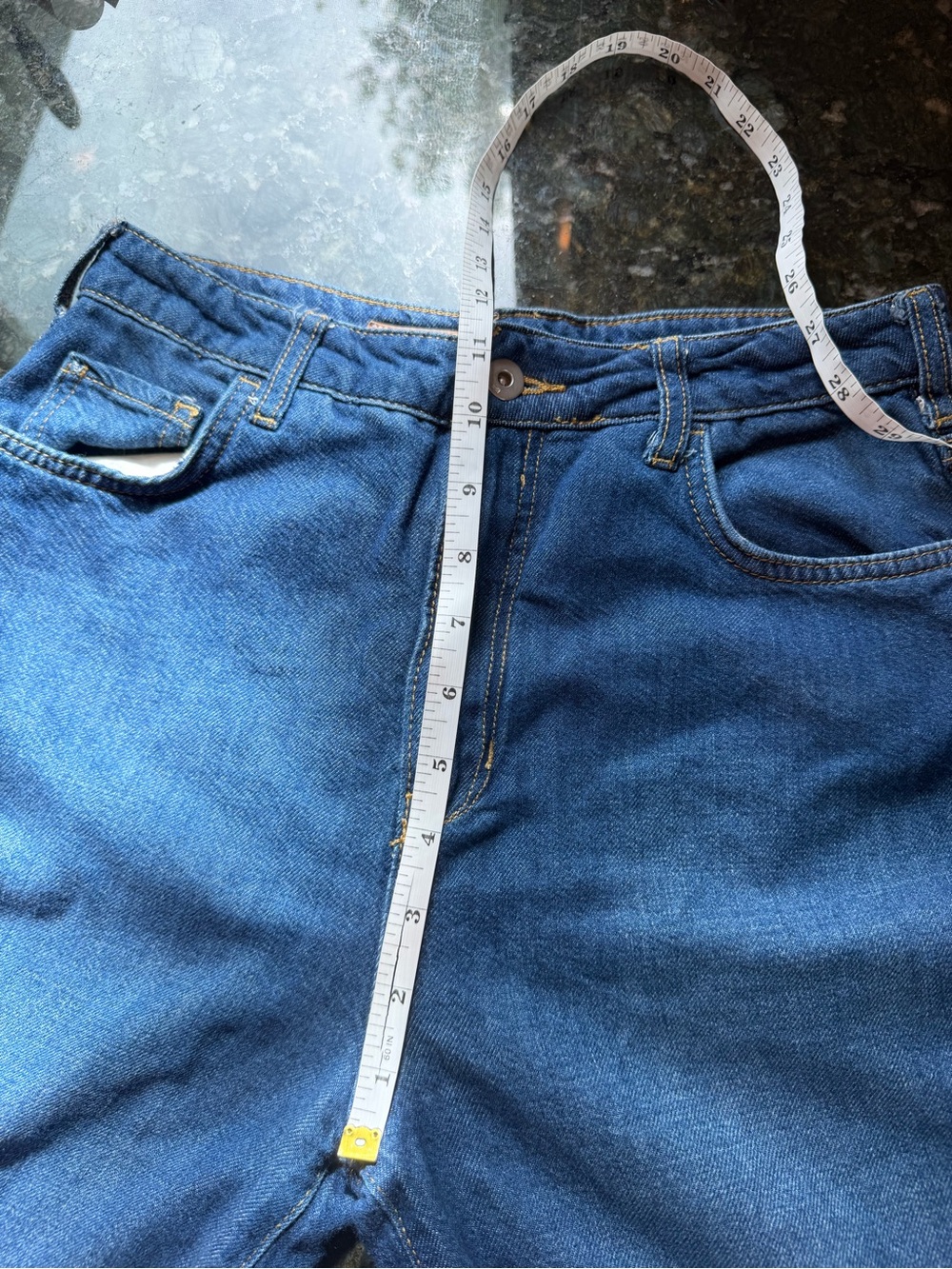 Anthropologie Pilcro The Annie Wide Leg Jean. Stretchy. EUC. SZ 28. denim - Picture 7 of 8